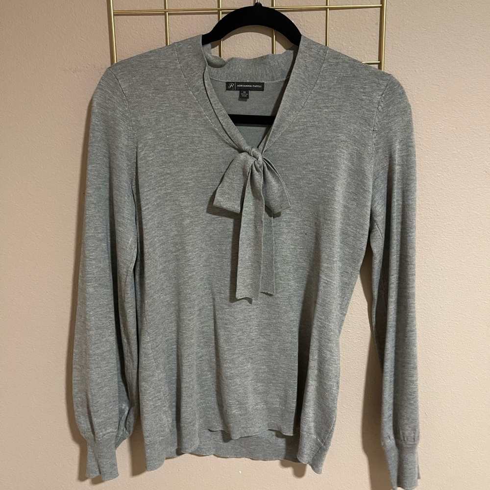 Adriana Papell bow sweater